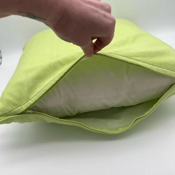 Ralph Lauren Lime Green Down Fill  Accent Throw Pillow Monogram RLL 18x18 - Picture 5 of 7